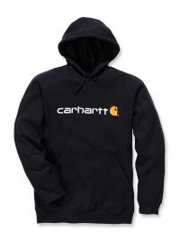 Carhartt Logo Hoodie Herren Schwarz